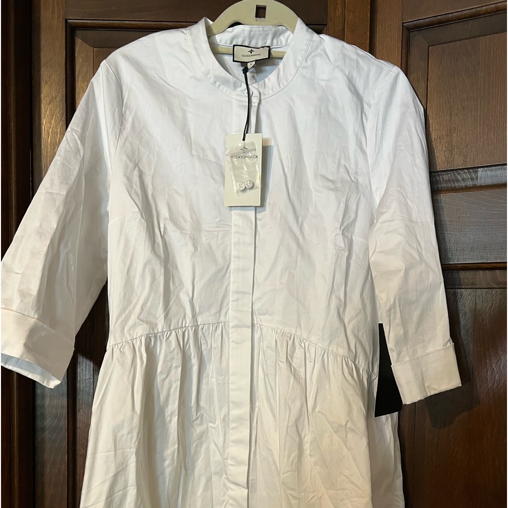 Brand new with tags white tuckernuck dress size large